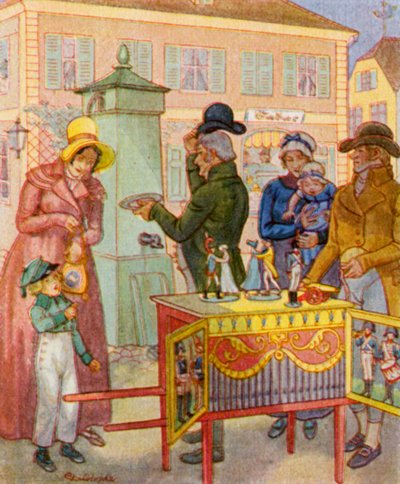 Leierkasten mit Tanzpuppen von Christophe (1856 1945)