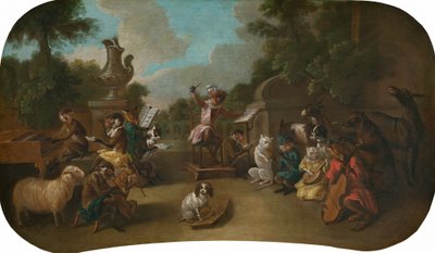 Singerie: Das Konzert, ca. 1739 von Christophe Huet