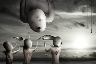 Surreales Fischopfer von Christophe Kiciak