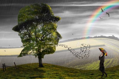 Surrealer Regen und Hoffnung von Christophe Kiciak
