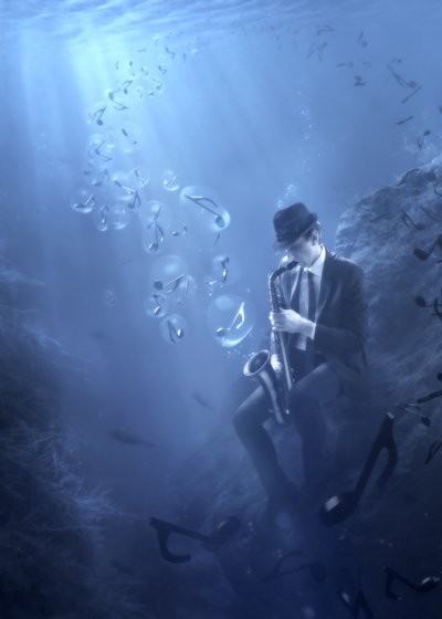 Unterwasser Jazzmann von Christophe Kiciak