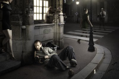 Städtische Nacht-Einsamkeit von Christophe Kiciak