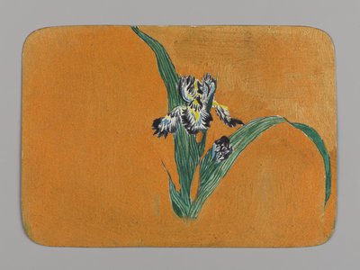 Kleine Karte mit Iris, ca. 1880 von Christopher Grant La Farge