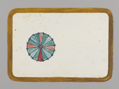 Stilisierte Chrysantheme (Rückseite), ca. 1880 von Christopher Grant La Farge