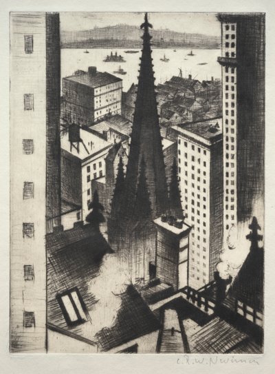 Tempel von New York von Christopher Richard Wynne Nevinson