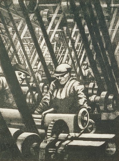 Die Maschine bauen, 1917 von Christopher Richard Wynne Nevinson