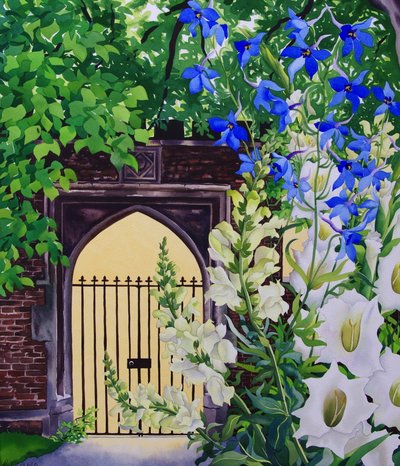 Blumen an einem sonnigen Tor, 2008 von Christopher Ryland