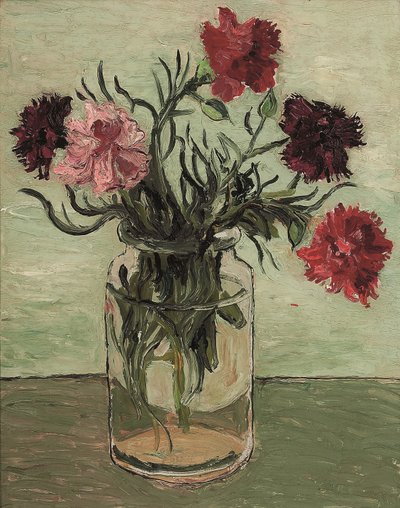 Nelken in einem Glasgefäß von Christopher Wood
