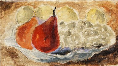 Muschel, Schale und Früchte, ca. 1922 von Christopher Wood