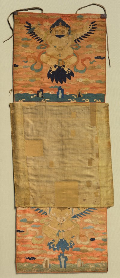 Vajrapani Bestickter Berg mit Garuda von Chöying Dorjé, the Tenth Black Hat Karmapa (Tibetan