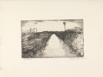 Landschaft mit Kanal von Cino Bozzetti