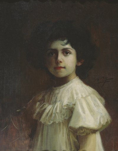 Porträt als Kind von Yolande Louise von Savoyen, ca. 1910 von Cipriano Cei
