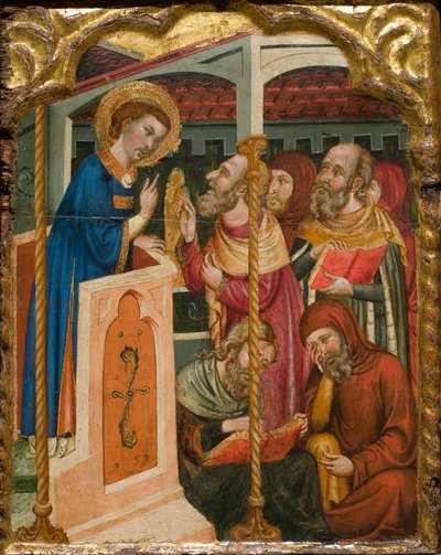 Der Streit des heiligen Stephanus mit den Juden von Circle of Ferrer and Arnau Bassa