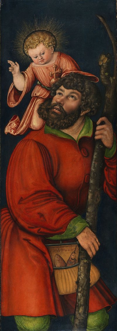 Der heilige Christophorus von Circle of Lucas Cranach the Elder