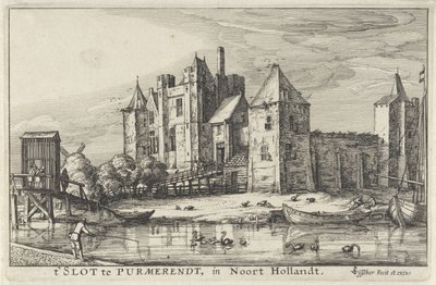 Schloss Purmersteijn in Purmerend von Claes Jansz. Visscher (II)