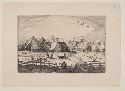 Bleichfelder in der Nähe des Haarlemmer Hout, aus Ansichten der Umgebung von Haarlem von Claes Jansz. Visscher