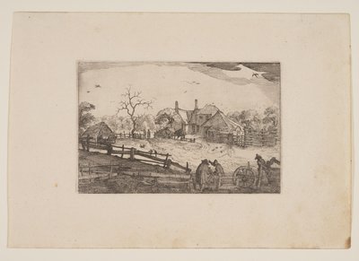 Gasthaus des Vaters, aus Ansichten der Umgebung von Haarlem (Plaisante Plaetsen) von Claes Jansz. Visscher