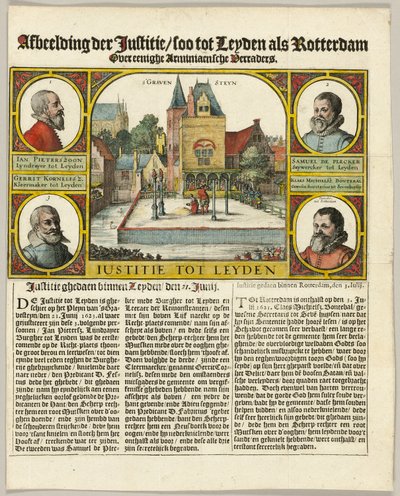 Hinrichtung der Arminianer in Leiden von Claes Jansz. Visscher II