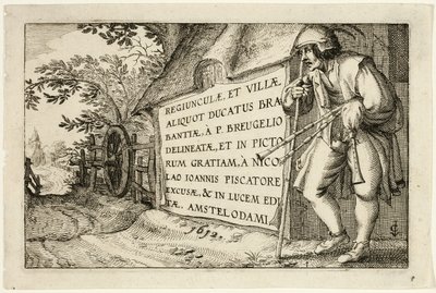 Titelseite, nach Bilder von Bauernhöfen, Landhäusern und rustikalen Dörfern von Claes Jansz. Visscher II