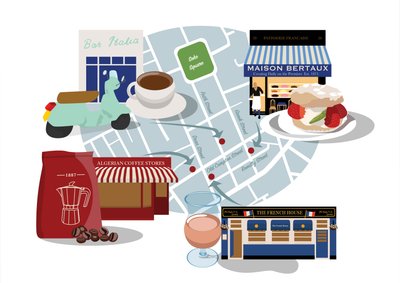 Soho-Klassiker für Kaffee, Kuchen und Wein! von Claire Huntley