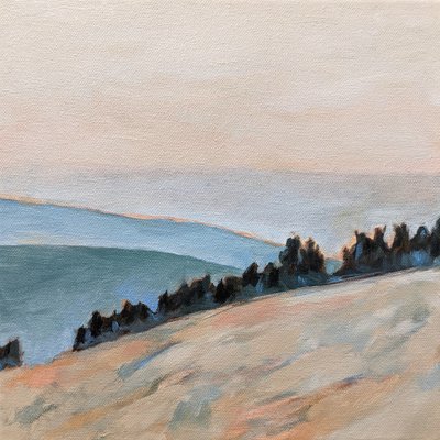 Gelassene Morgenhügel von Claire Whitehead