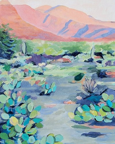 Lebendige Wüstenlandschaft von Claire Whitehead