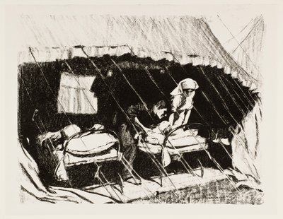Verwundetenstation in Frankreich, 1917 von Claude Allin Shepperson