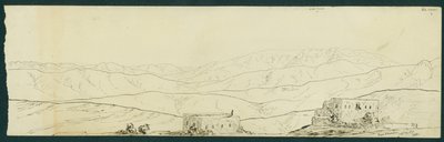 Ansicht von Jebel Sunnin und Kefr Silwan von B