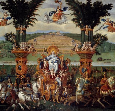 Die vier Elemente. Die Erde (Zentrum Detail) von Claude Deruet
