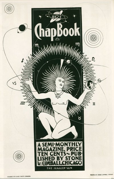 Claude F. Bragdon: The Chap Book, ein halbmonatliches Magazin. USA (Litho) von Claude Fayette Bragdon