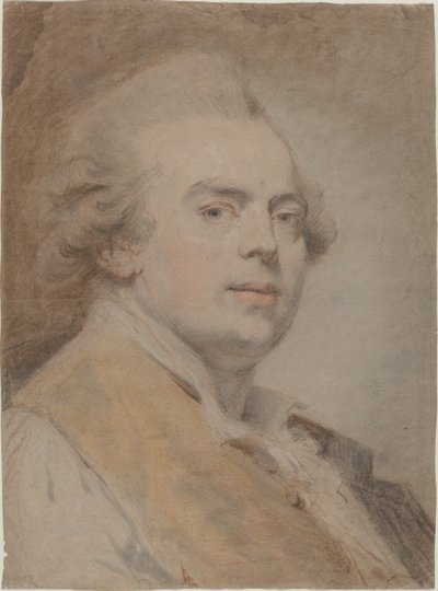 Selbstporträt, ca. 1780 von Claude Jean Baptiste Hoin