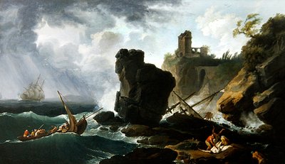 Klassische italienische Küstenszene von Claude Joseph Vernet
