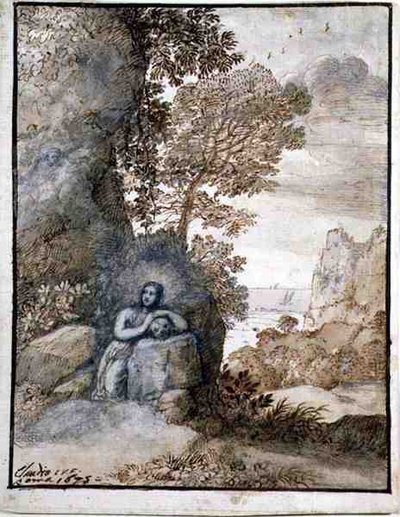 Landschaft mit der Magdalena von Claude Lorrain