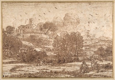 Hagar und der Engel von Claude Lorrain
