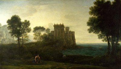 Landschaft mit Psyche vor dem Palast des Amor oder das verzauberte Schloss von Claude Lorrain