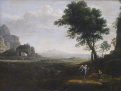 Hagar und Ismael in der Wüste von Claude Lorrain