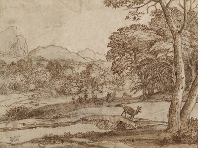 Landschaft mit einer Hirschherde, 1666 von Claude Lorrain