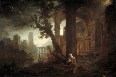 Landschaft mit der Versuchung des heiligen Antonius von Claude Lorrain