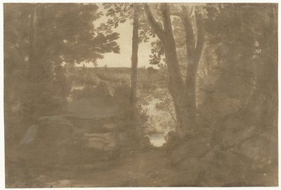 Landschaft mit Durchblick durch Bäume von Claude Lorrain