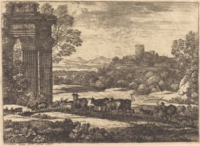 Die Herde kehrt bei stürmischem Wetter zurück von Claude Lorrain