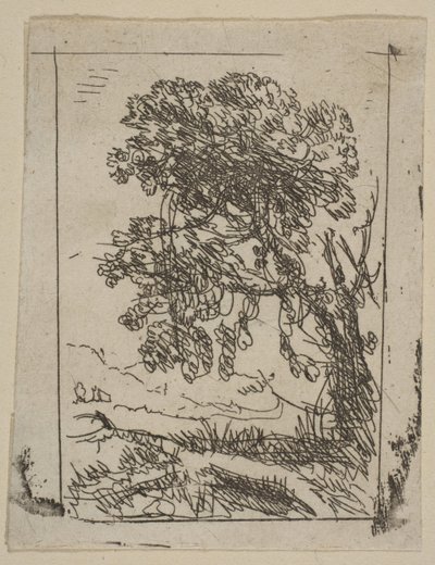 Die zwei Landschaften, linker Baum von Claude Lorrain