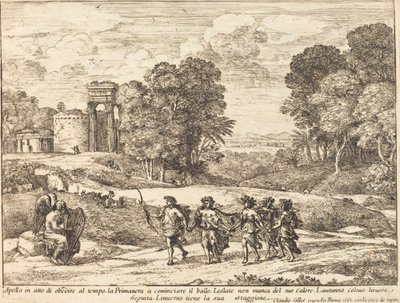 Zeit, Apollo und die Jahreszeiten von Claude Lorrain