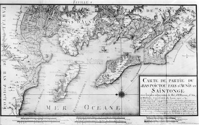 Atlas 131 H f.1 Karte von Bas Poitou, Pays d