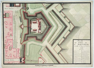 Festung von Saint-Sauveur, Lille, 1728, aus 