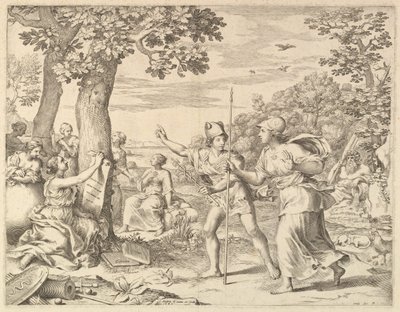 Allegorie auf die gute Regierung in Frankreich, 1685 von Claude Mellan
