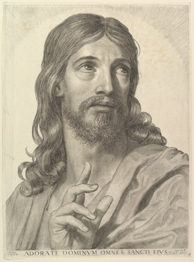 Büste des erwachsenen Christus von Claude Mellan