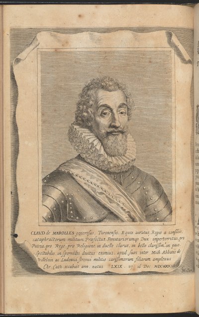 Claude de Marolles von Claude Mellan
