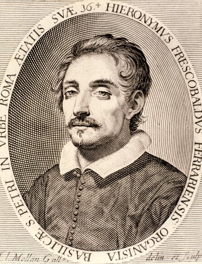 Porträt von Girolamo Frescobaldi von Claude Mellan