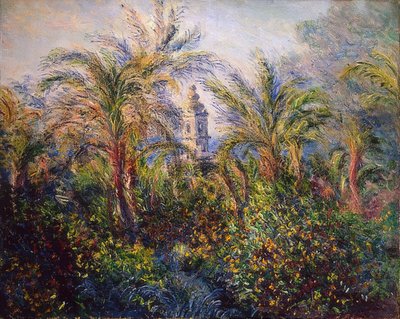 Garten in Bordighera, Impression am Morgen von Claude Monet