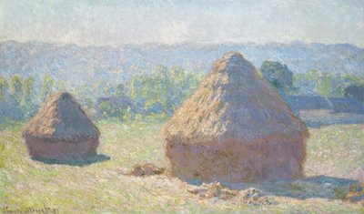 Heuhaufen in der Abendsonne, 1891 von Claude Monet